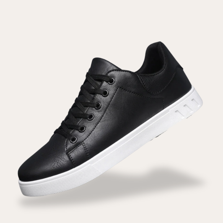 Herren Sneaker orthopädische bequem mit Schnürung aus Kunstleder | Vestea