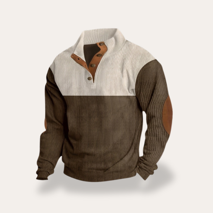 Herren Strickpullover Stehkragen Langarm | Vestea