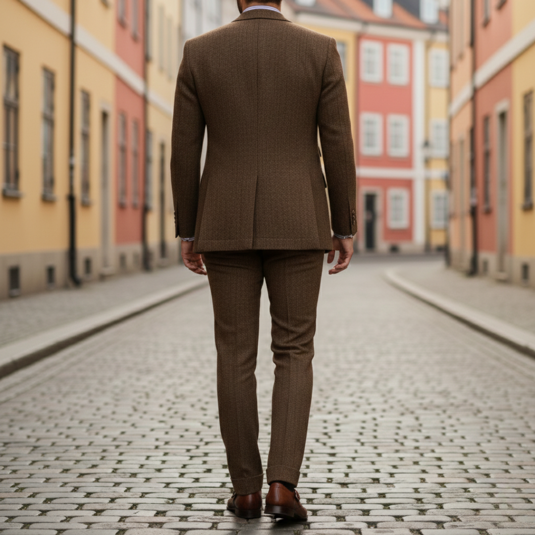 Herrenanzug – 3-teiliger Slim-Fit-Anzug für formelle Anlässe | Vestea