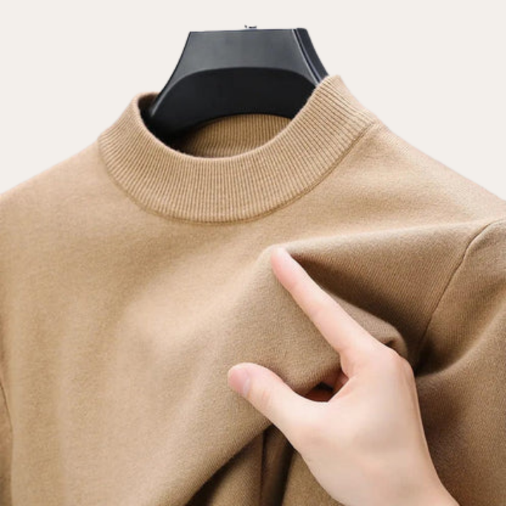Herren Pullover Rundhals Langarm Basic | Vestea