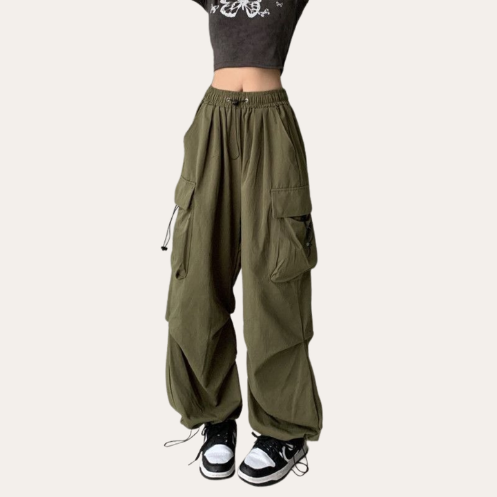 Damen Cargo Hose Weit Bein Mit Taschen | Vestea
