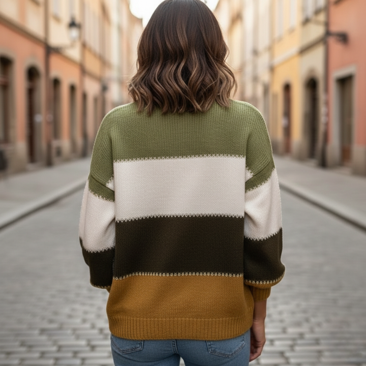 Damen Strickpullover Oversize Rundhals | Vestea