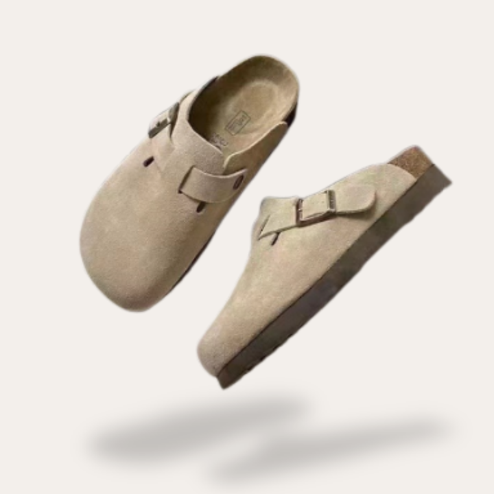 Orthopädische Wildleder Clogs für Damen | Vestea