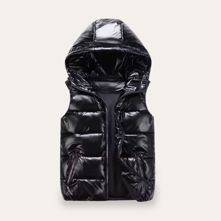 Damen Steppweste mit Kapuze Winter | Vestea