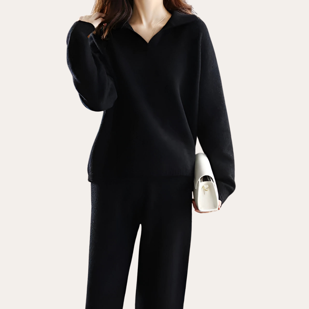 Damen Zweiteiler Set mit Pullover und Hose Casual | Vestea