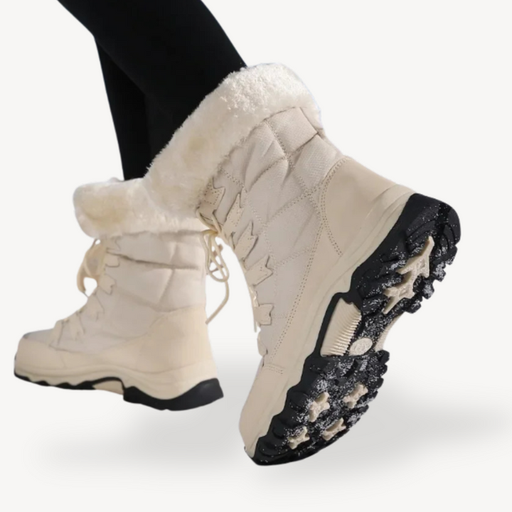 Orthopädische Gepolsterte Fellgefütterte Schneestiefel für Damen | Vestea