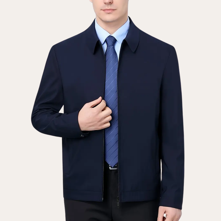 Herren Übergangsjacke Materialmix Business | Vestea