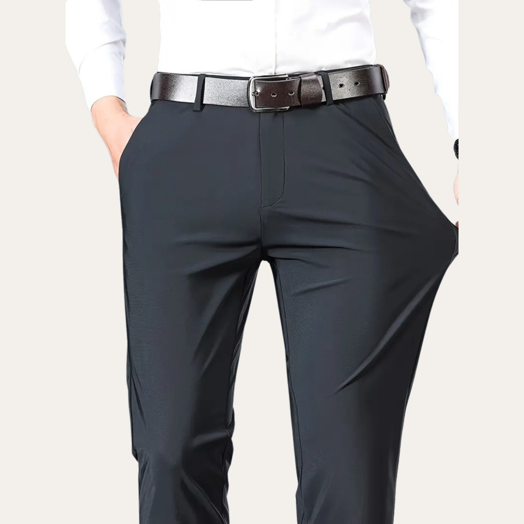 Herren Stretchhose Materialmix Slim Fit | Vestea