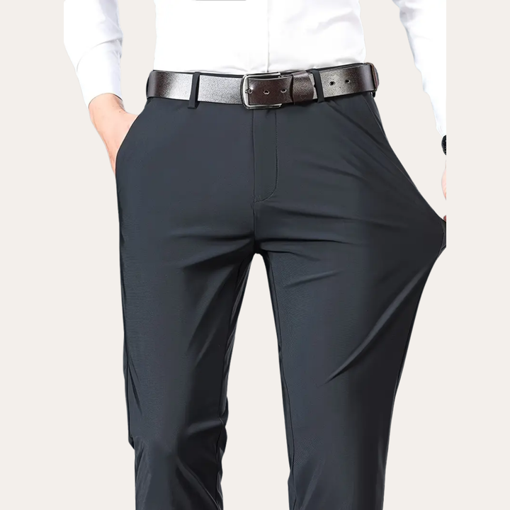 Herren Stretchhose Materialmix Slim Fit | Vestea