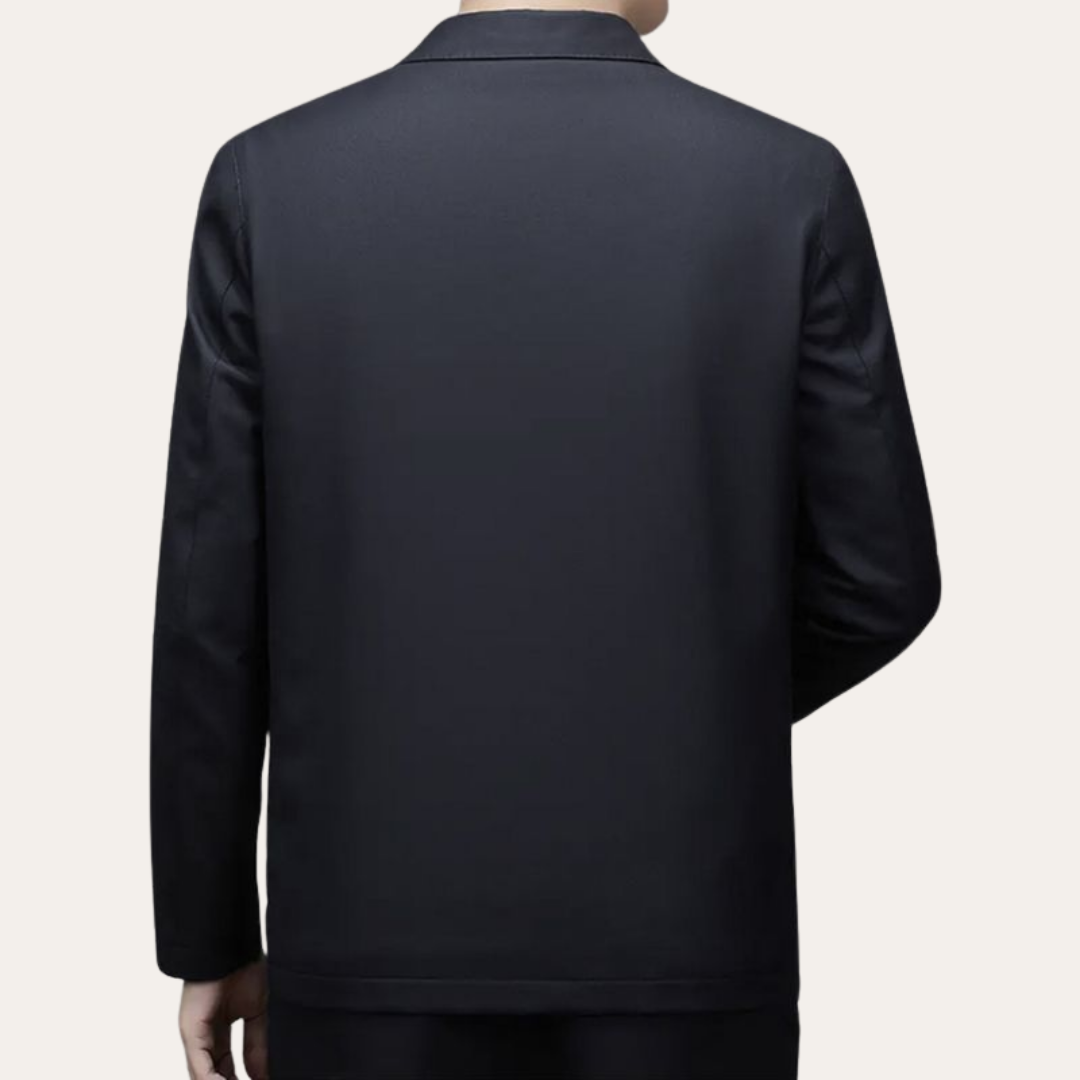Herren Jacke Steppfutter Textil Schwarz | Vestea