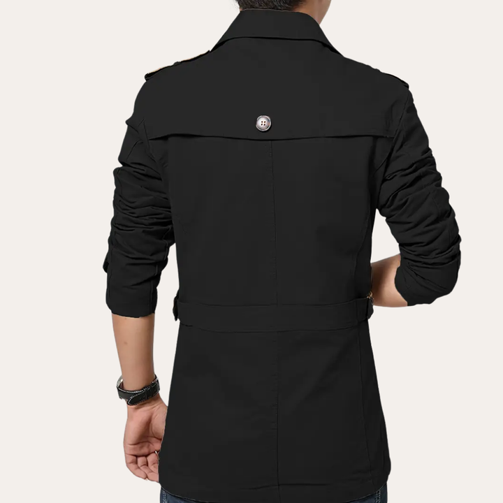 Herren Trenchcoat – Übergangsjacke aus Mischgewebe | Vestea