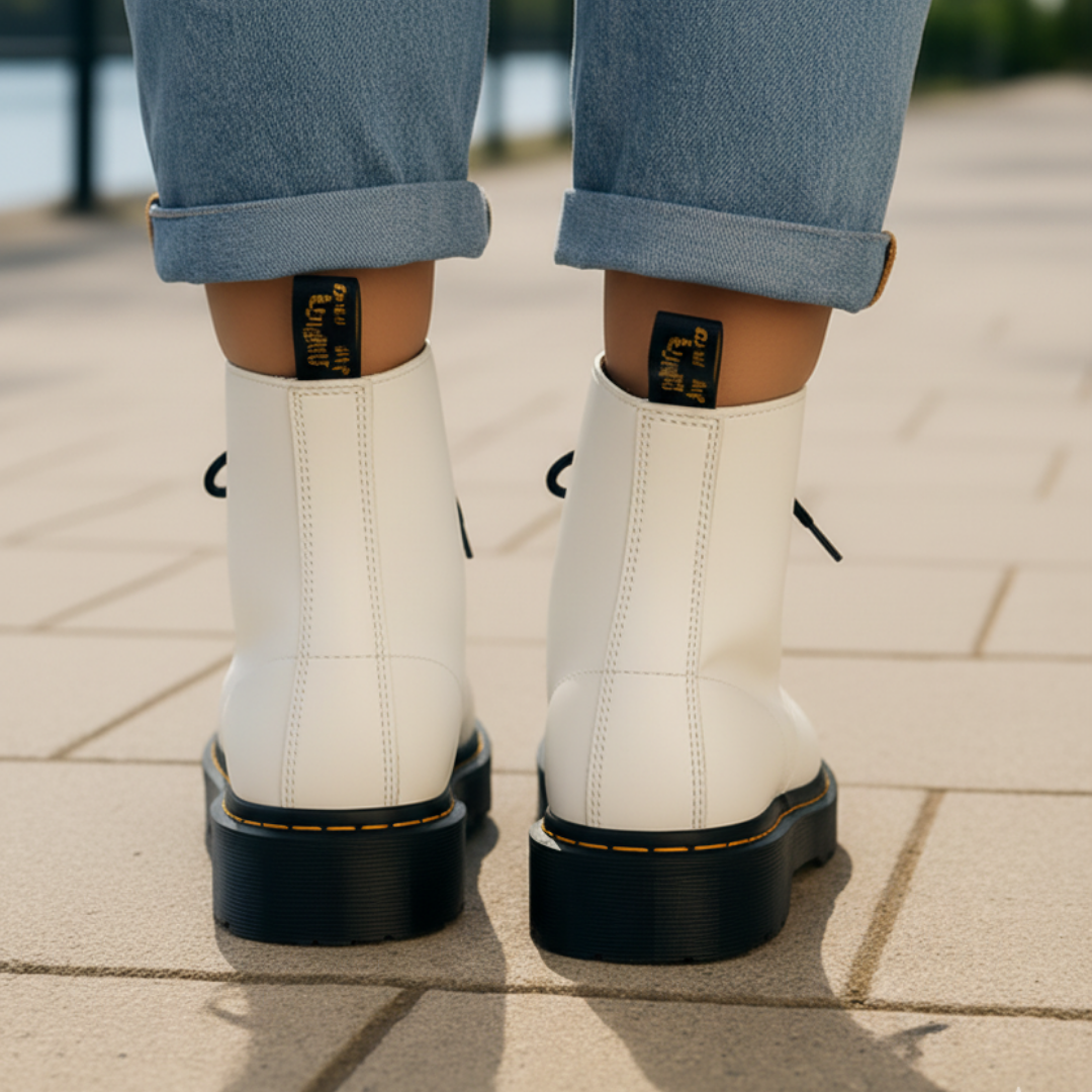 Orthopädische Damen Schnürstiefel mit Profilsohle | Vestea