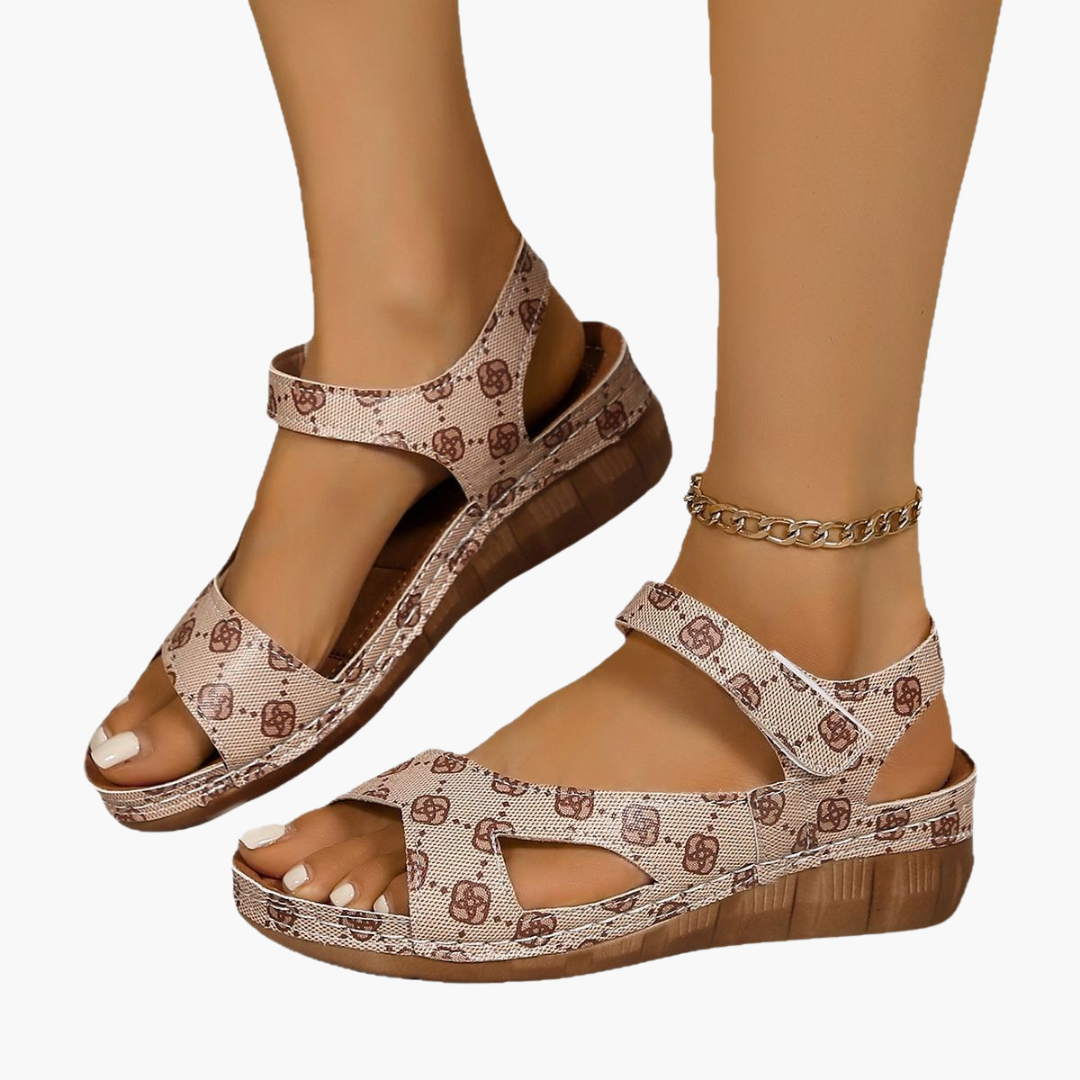 Damen Leder Orthopädische Sandalen – Fußbett, Weiche Sohle & Stilvolle Bequemschuhe für den Sommer | Vestea