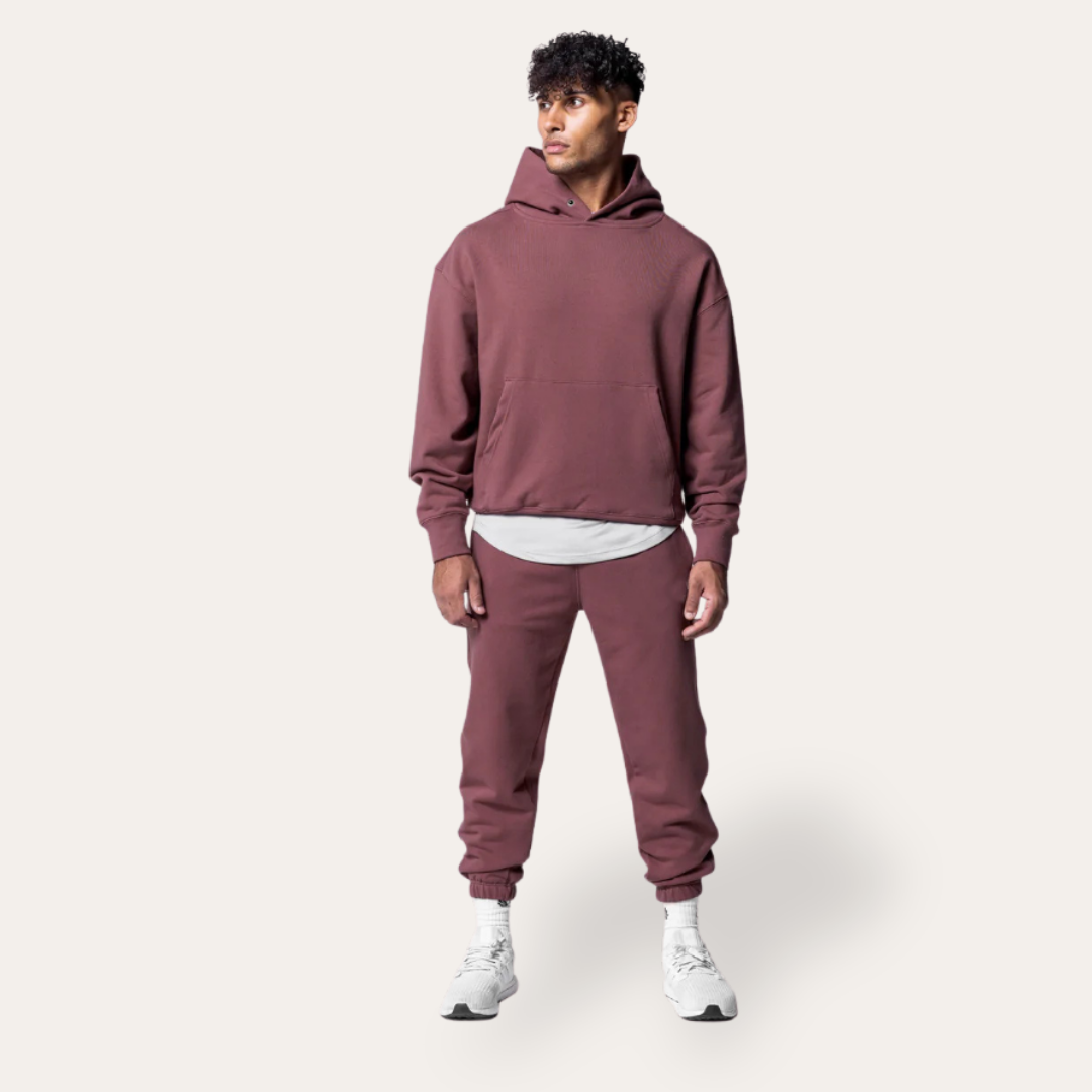 Herren Jogginganzug Hoodie Zweiteiler Freizeit Set Kapuze | Vestea
