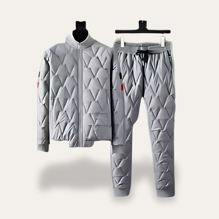 Herren Stepp Trainingsanzug 2-teilig mit Reißverschlussjacke | Vestea