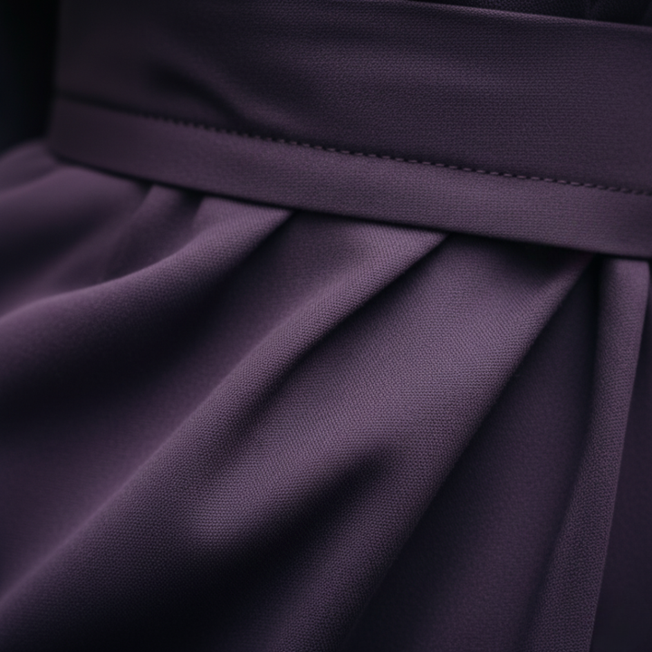 Damen Kleid mit Ballonärmeln und Gürtel | Vestea