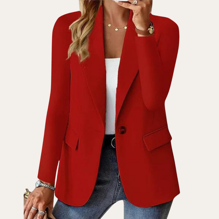Damen Blazer Elegant Bürojacke Einreiher | Vestea