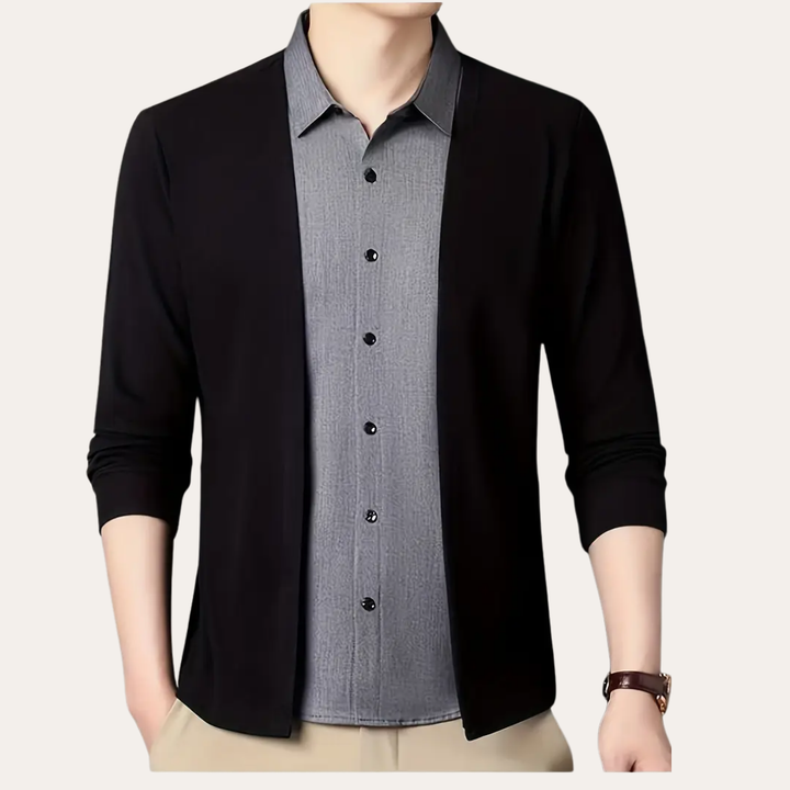 Herren Strickjacke leicht offen | Vestea