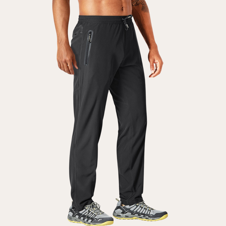 Herren Sporthose mit Reißverschluss-Taschen atmungsaktiv leicht Training | Vestea
