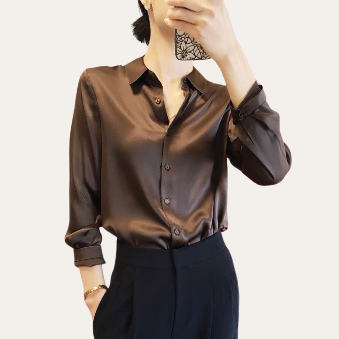 Vestea | Damen Satin Bluse