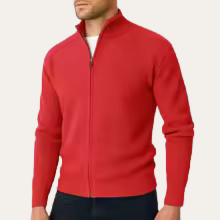 Herren Strickjacke mit Reißverschluss Komfort | Vestea