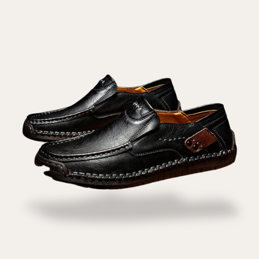 Orthopädische Herren Lederschuhe Slip-On Komfort | Vestea