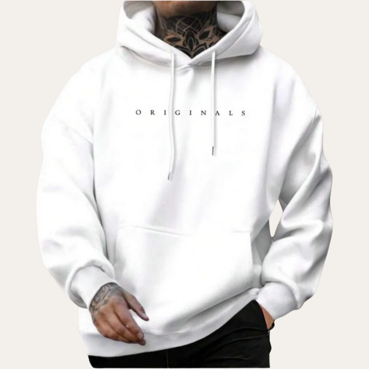 Hoodie mit Kapuze und Schriftzug für Herren | Vestea