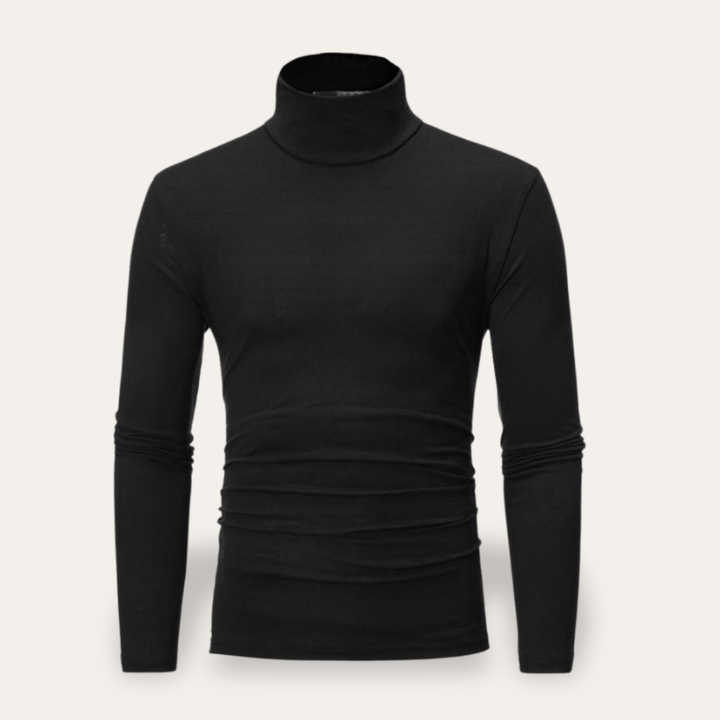 Herren Rollkragenpullover Langarm Slim Fit | Vestea