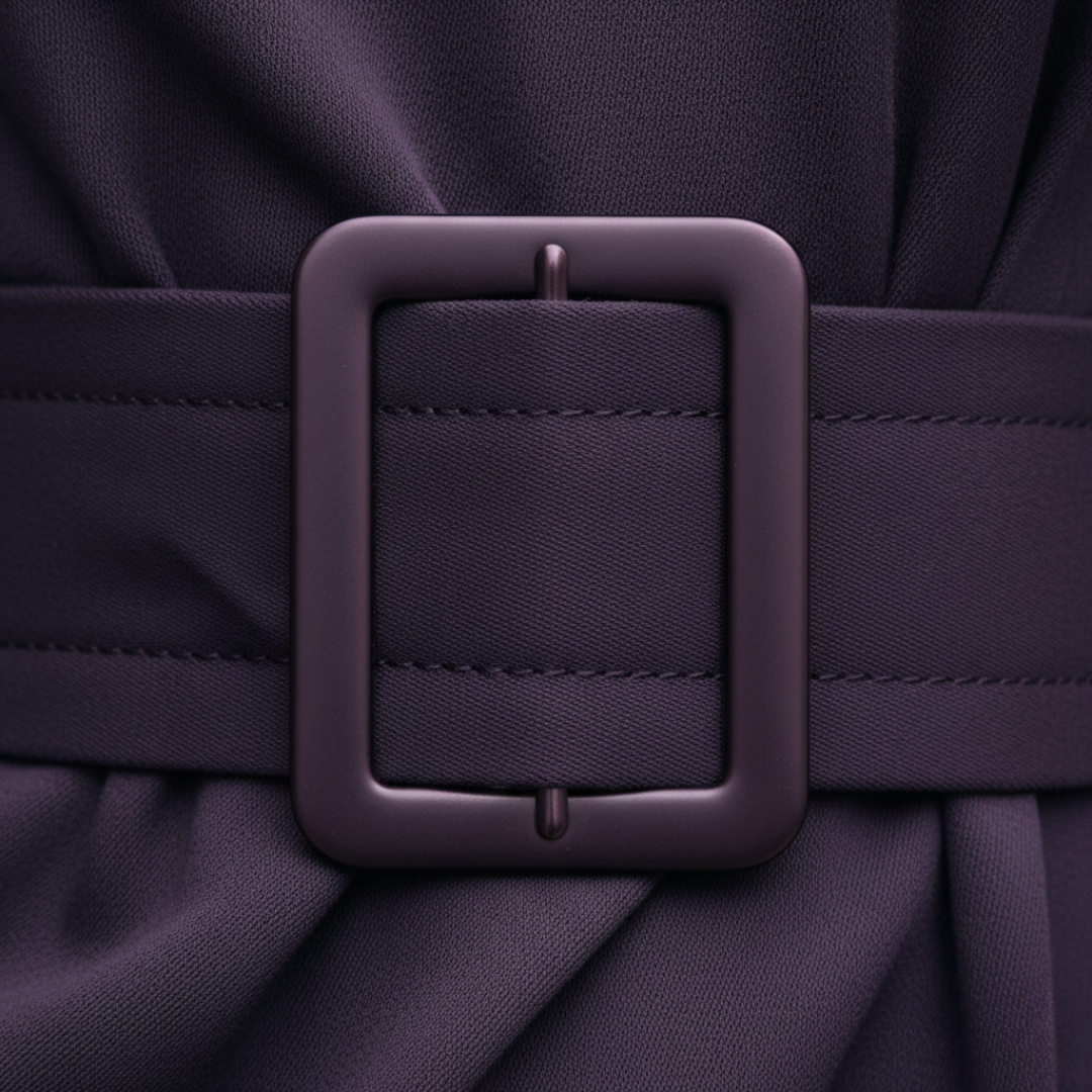 Damen Kleid mit Ballonärmeln und Gürtel | Vestea