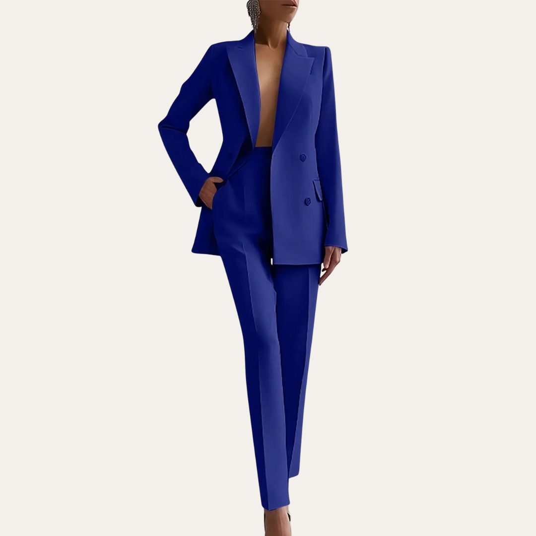 Damen Business Anzug Zweiteilig mit Blazer und Hose Elegant | Vestea