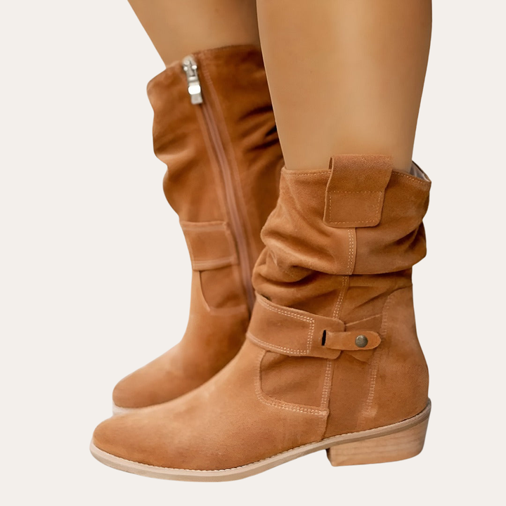 Damen Orthopädische Stiefeletten mit Absatz | Vestea