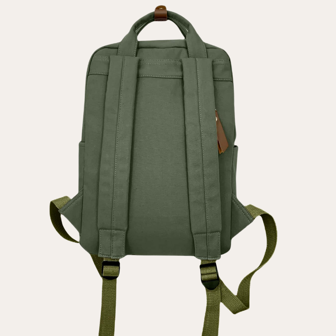 Damen Canvas Rucksack Lässiger Uni-Schulrucksack | Vestea