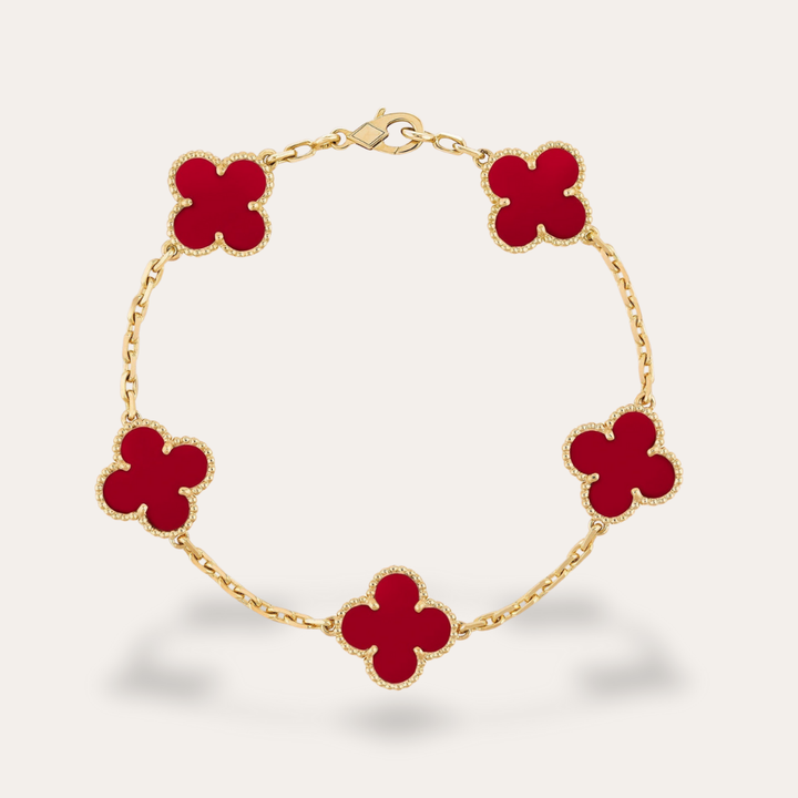 Damen Armband Blumen Design Edelstahl Verstellbar | Vestea
