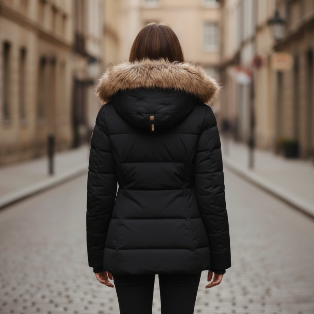 Damen Winterjacke mit Kapuze und Wattierung | Vestea