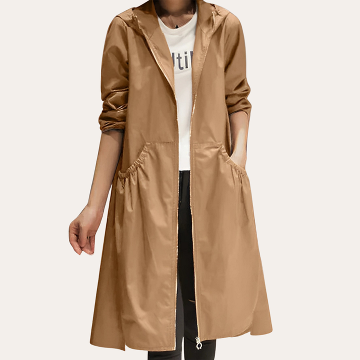 Damen Übergangsjacke mit Kapuze und Reißverschluss | Vestea