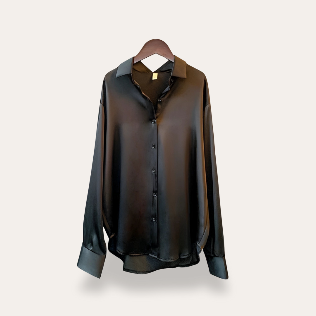 Damen Langarm Bluse Elegant Locker Büro Look | Vestea