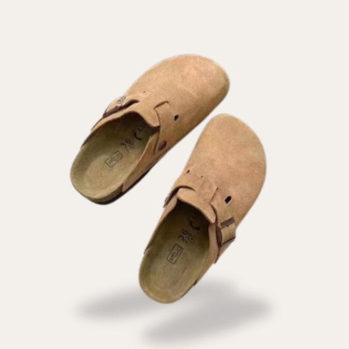 Orthopädische Wildleder Clogs für Damen | Vestea
