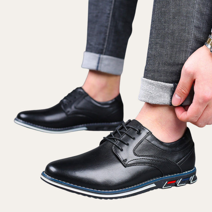 Herren Orthopädische Schnürschuhe aus Leder | Vestea