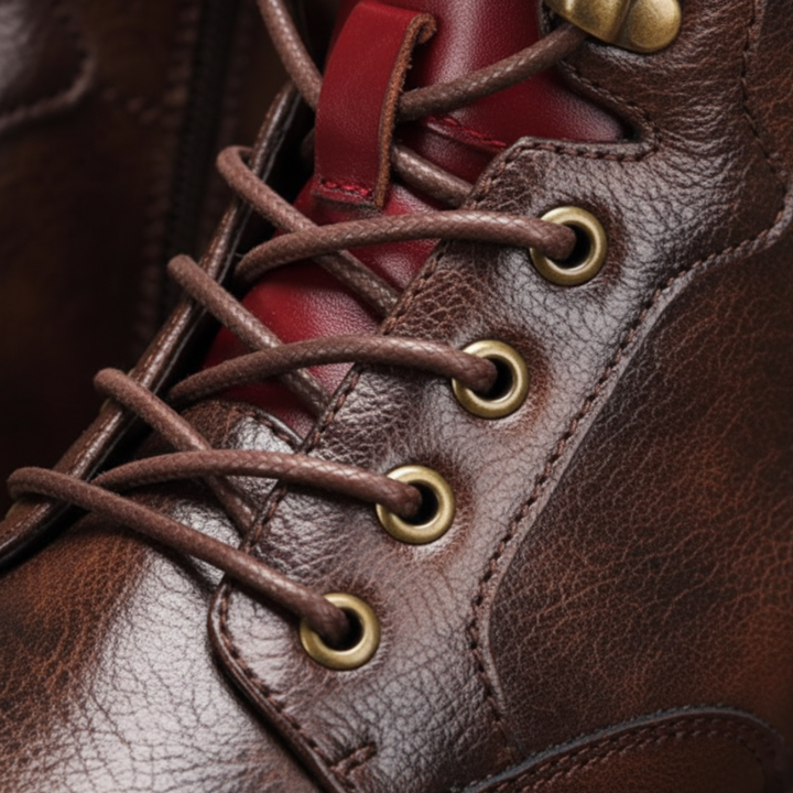 Herren Faux-Leder Stiefeletten mit Reißverschluss | Vestea