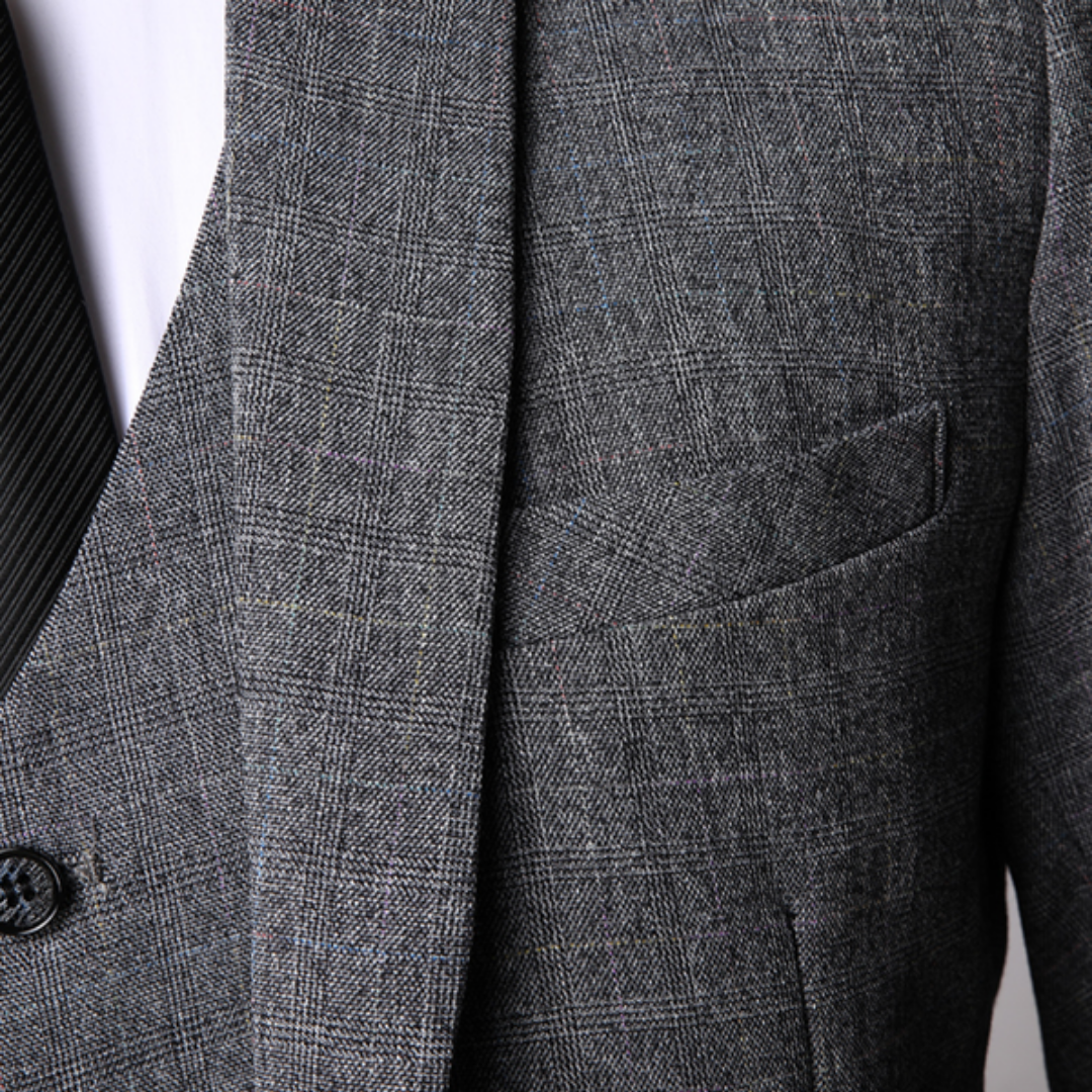 Herren Anzug Wolle – Dreiteilig Businessanzug | Vestea