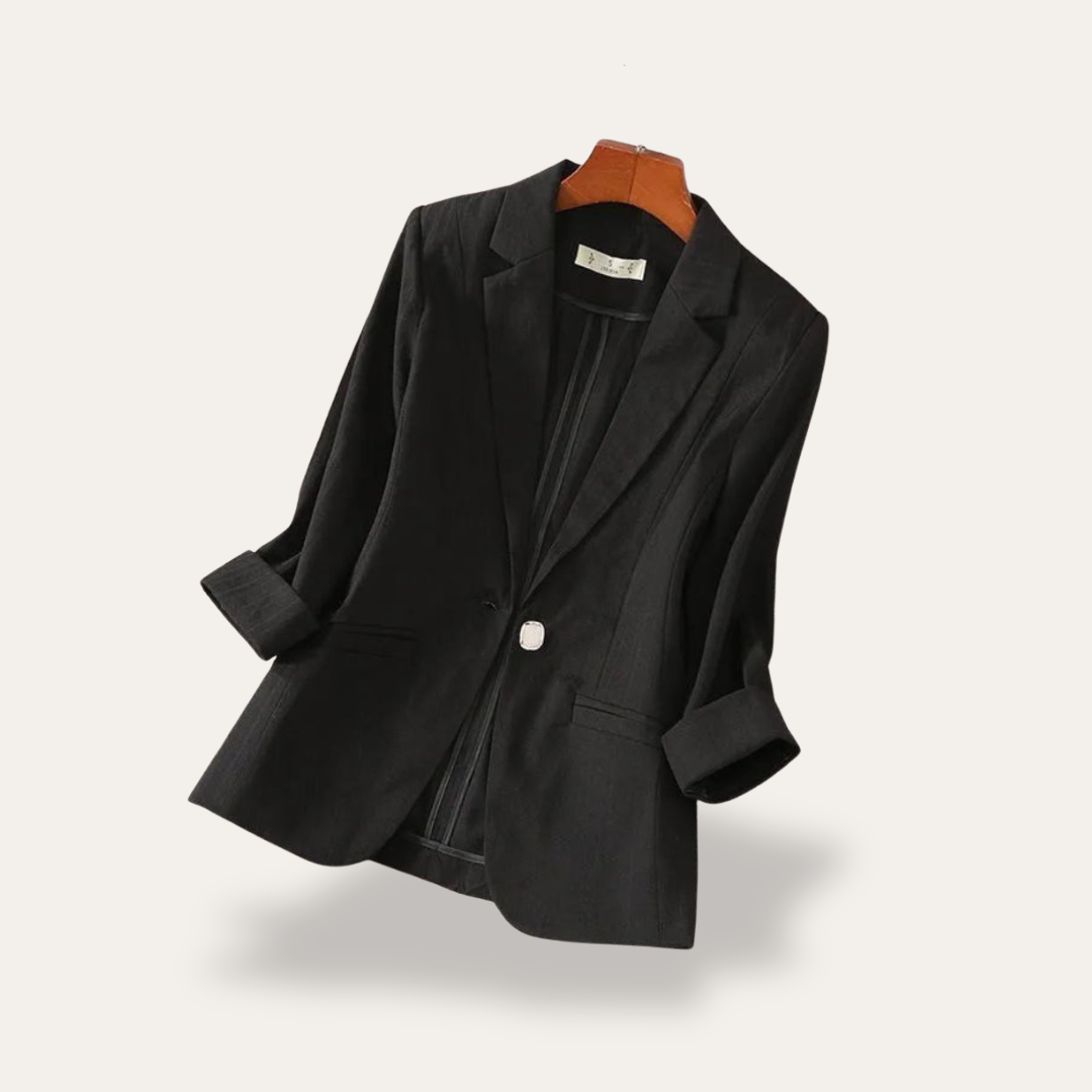 Damen Blazer Elegant Bürojacke Langarm | Vestea