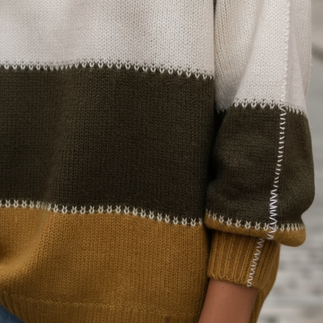 Damen Strickpullover Oversize Rundhals | Vestea