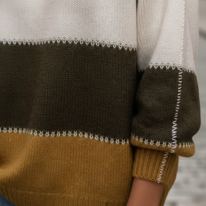 Damen Strickpullover Oversize Rundhals | Vestea