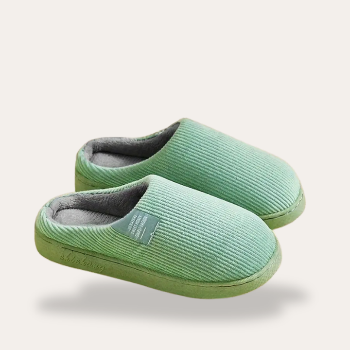 Orthopädische Hausschuhe mit Ripp-Design für Damen | Vestea