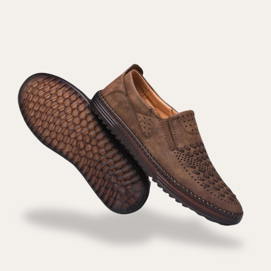 Herren Orthopedico Slipper Wildleder Atmungsaktiv Komfortsohle | Vestea