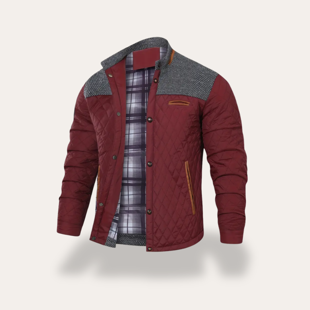 Herren Steppjacke Übergangsjacke Mehrfarbig | Vestea