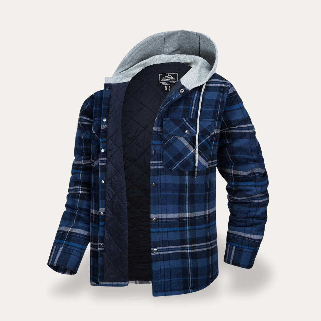 Herren Kapuzenjacke mit gesteppter Innenfütterung | Vestea