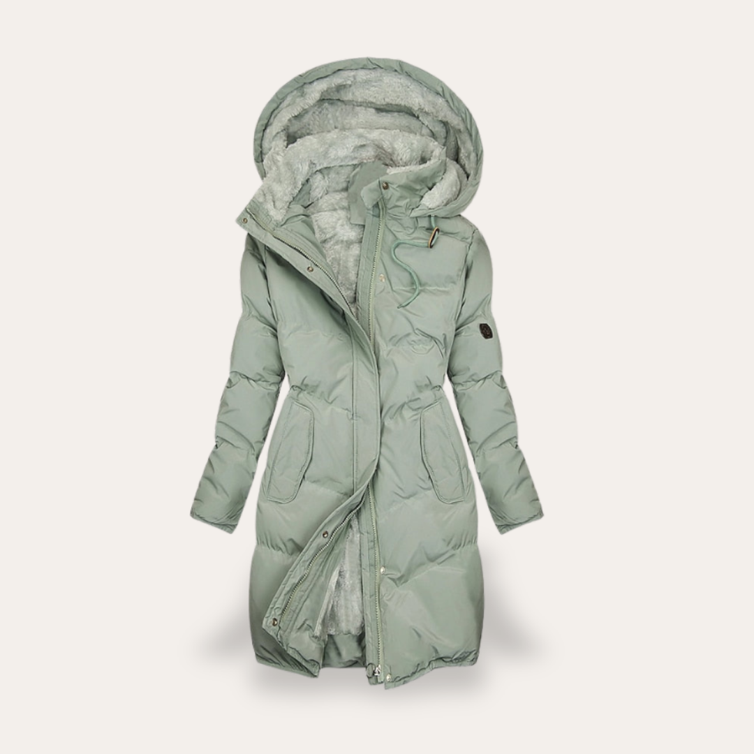 Damen Wintermantel Warm Gefütterte Kapuzenjacke | Vestea