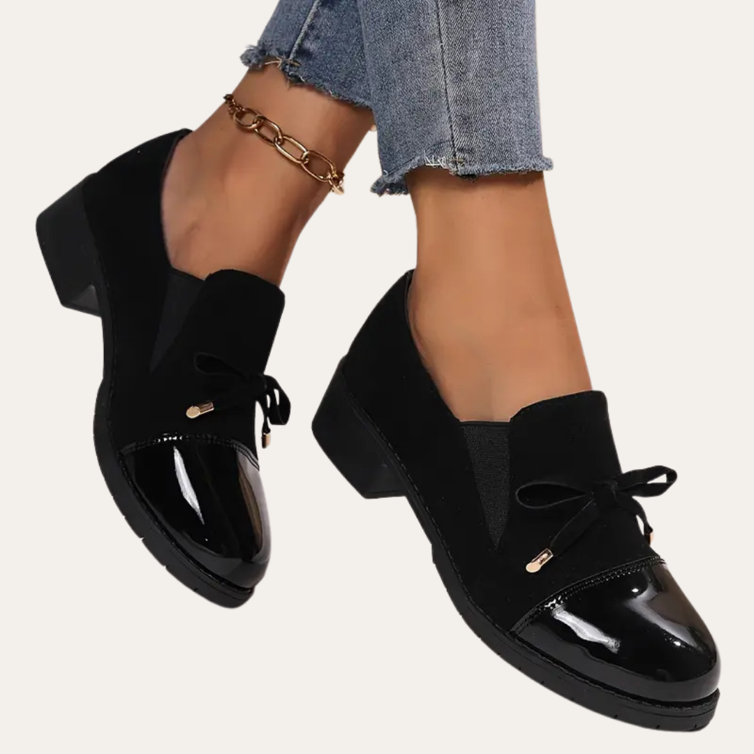 Damen Orthopädische Komfort-Loafer in Schwarz | Vestea