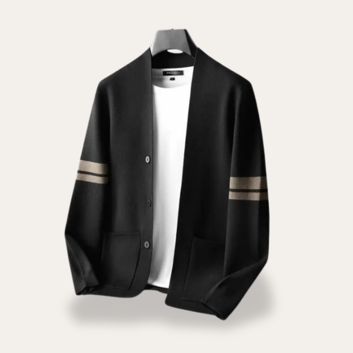 Herren Strickjacke mit Taschen Freizeitjacke | Vestea